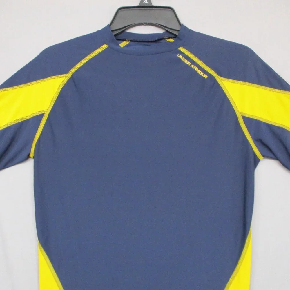 Under Armour Activewear‎ T-Shirt Blue & Yellow Youth Size | L